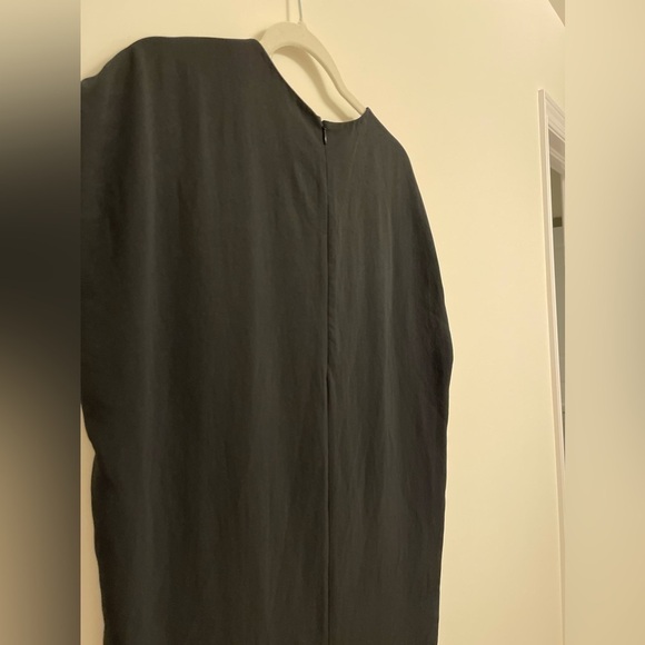 Everlane 100% triacetate dress 00 black quiet luxury neutral minimal modern midi - Picture 11 of 12